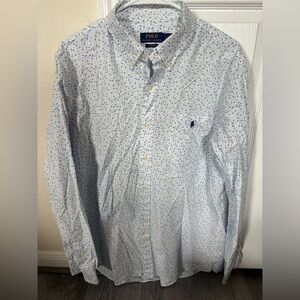 Ralph Lauren Men's blue Patterned Shirt